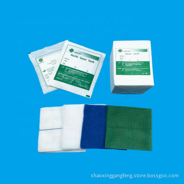 Surgical sterile wound care x ray gauze swabs